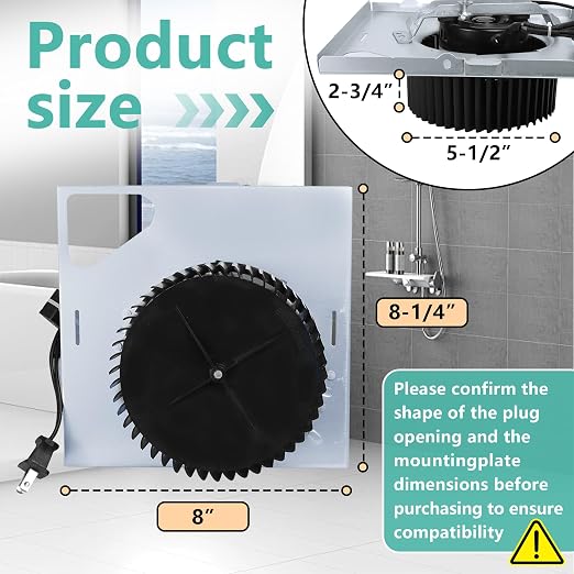 Upgrade S97015162 Motor Assembly | 8" x 8-1/4" Housing | Compatible - Image 3