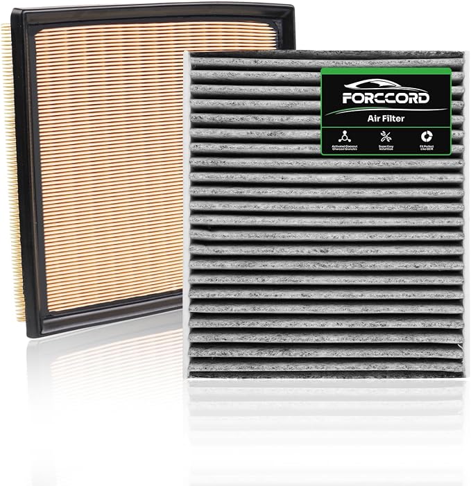 Cabin & Engine Air Filter Fit for 2022-2026 Toyota Tundra 3.5L, 2023-2026 by Forccord