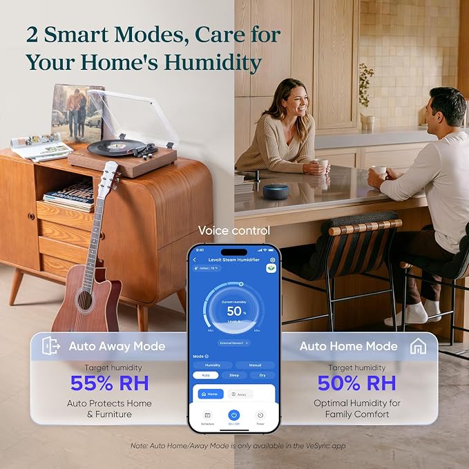 LEVOIT Evaporative Humidifiers for Home Whole House, 23L Superior 6000S | Up to - Image 5