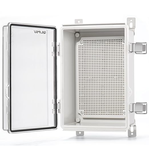 QILIPSU Outdoor WiFi Enclosure, 11.4"x7.5"x5.5" Waterproof Electrical Junction by QILIPSU