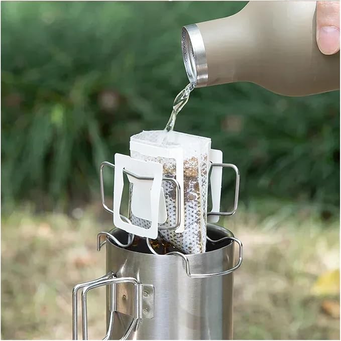 1x Coffee Filter Holder Portable Reusable Outdoor Tea Filters Dripper Baskets - Image 6