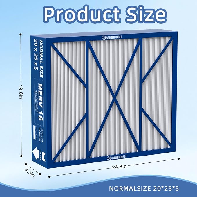 20x25x5 Merv 16 Air Filter Compatible - Image 3