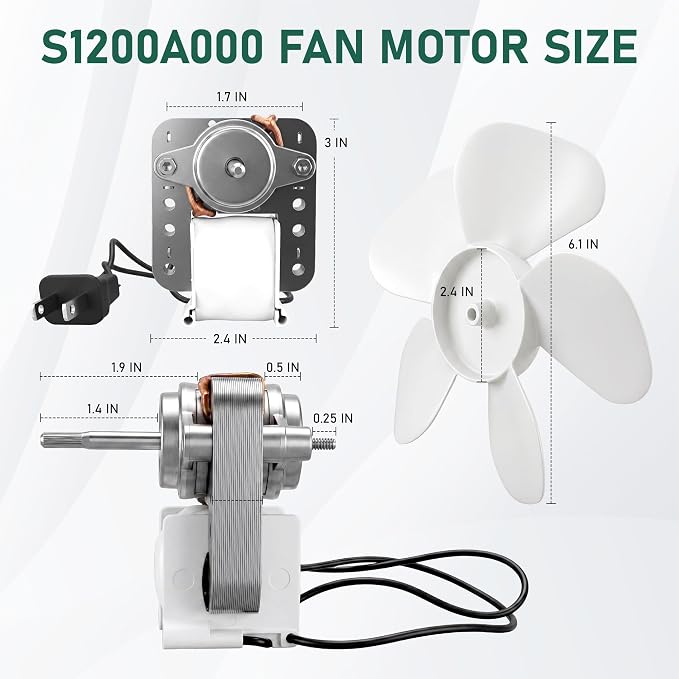 NEW Bathroom Fan Motor Replacement Compatible - Image 6