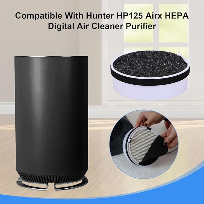 HP125 HEPA Filter Replacement for Hunter HP125 AirX HEPA Digital Air Cleaner - Image 3