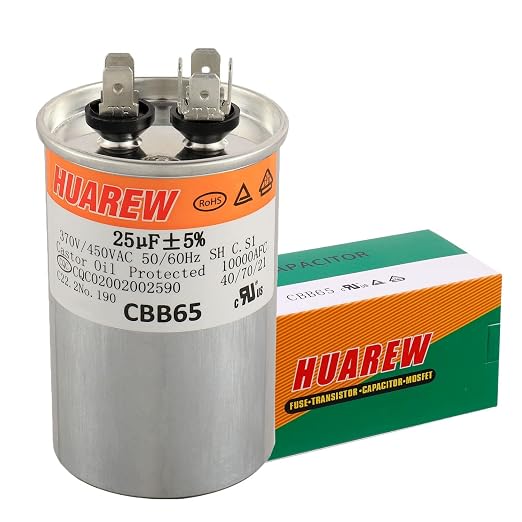 25 uF MFD ±5% 450 VAC CBB65 AC Motor and Fan Starting Round Capacitor - Image 4