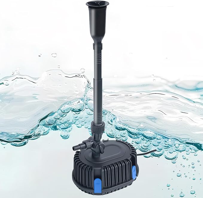 Pond Filter with Pump Fountain Kits, Submersible Pump Pond Fountain Koi Pond - Image 2