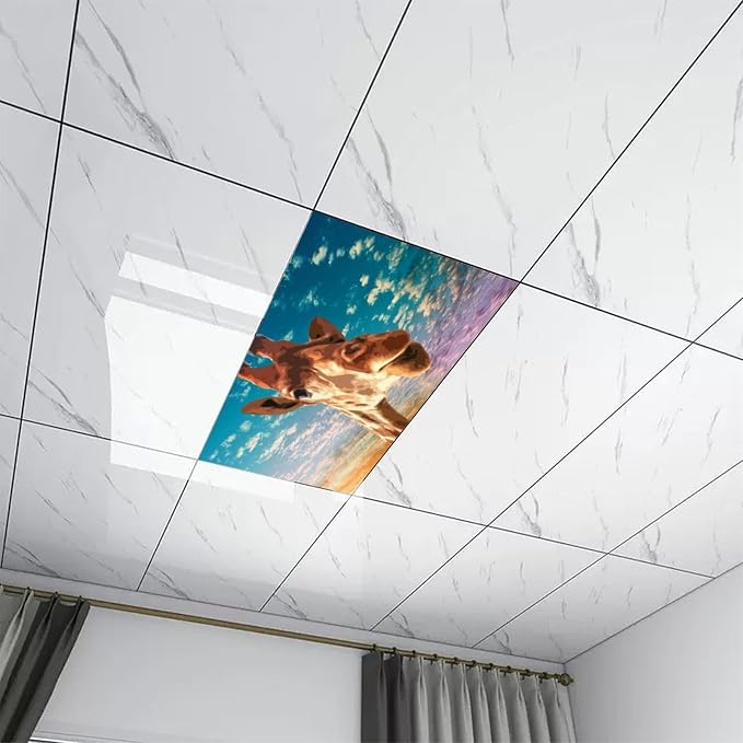 2PCS Fluorescent Light Covers for Classroom Ceiling Lights Magnetic Light Covers - Image 7