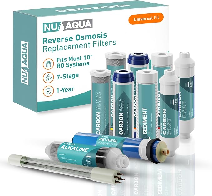 NU Aqua Reverse Osmosis Water Filter System Replacement Set by NUAqua