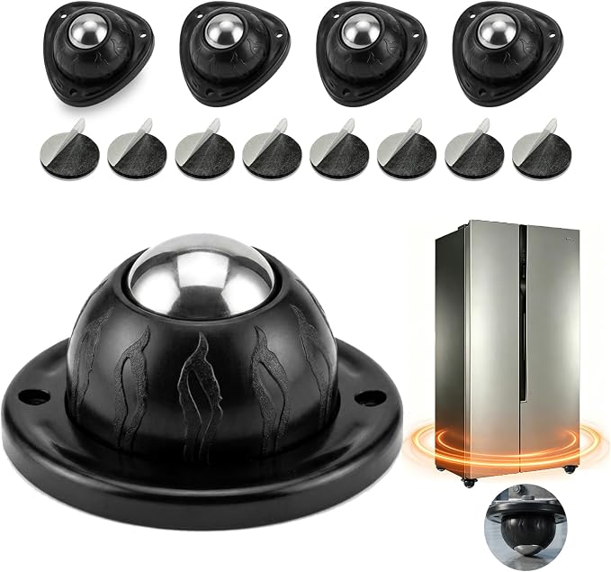 Self Adhesive Caster Wheels for Furniture, 4 Pack by Unknown