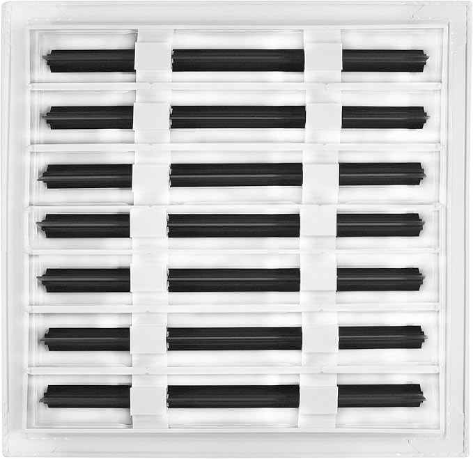 BUILDMART - 14x14 Modern AC Vent Cover - Decorative White Aluminum Air Vent - - Image 2