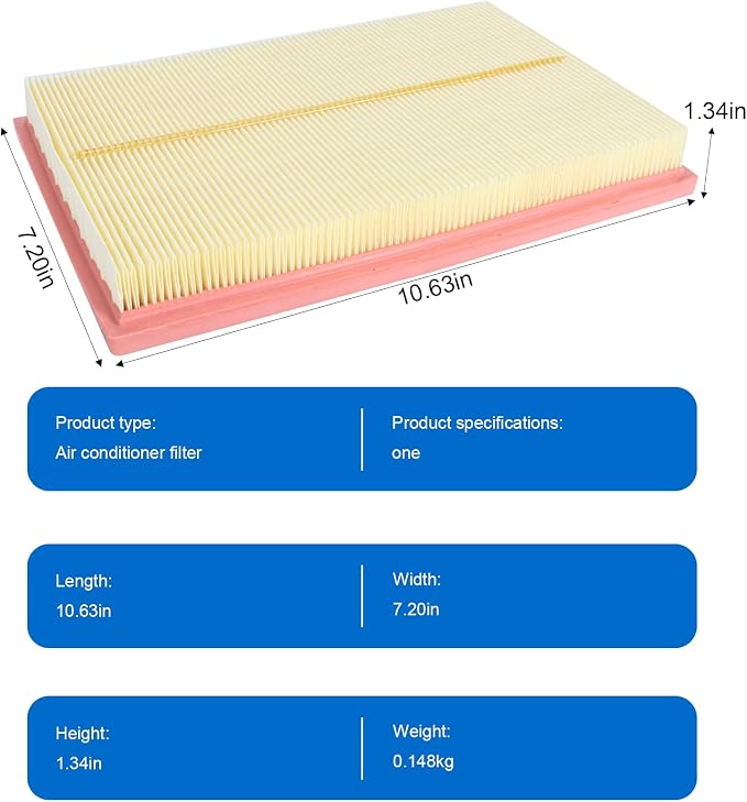 Engine Air Filter 17801-38010 Compatible - Image 6