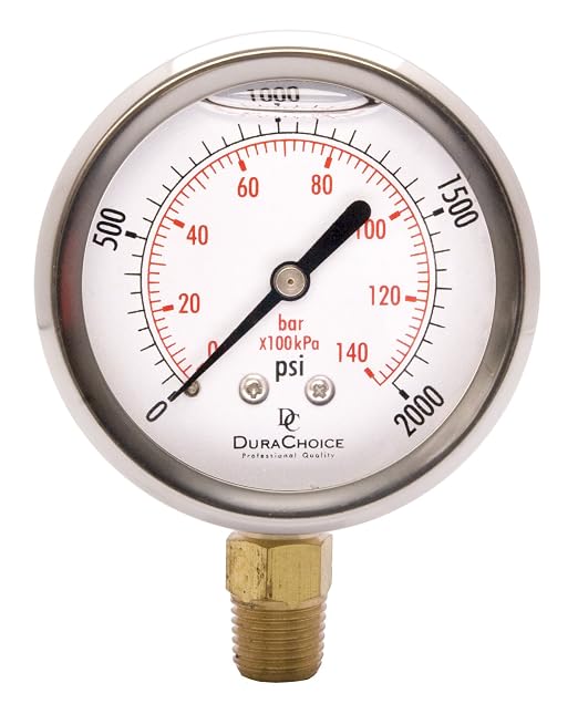 2-1/2" Oil Filled Pressure Gauge by DirectMaterial