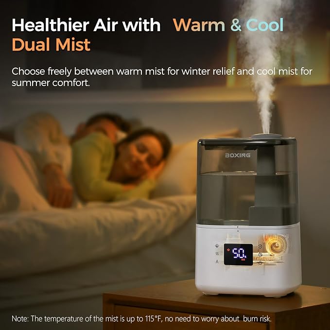 BOXING 4.5L Warm and Cool Mist Ultrasonic Humidifier - Image 2