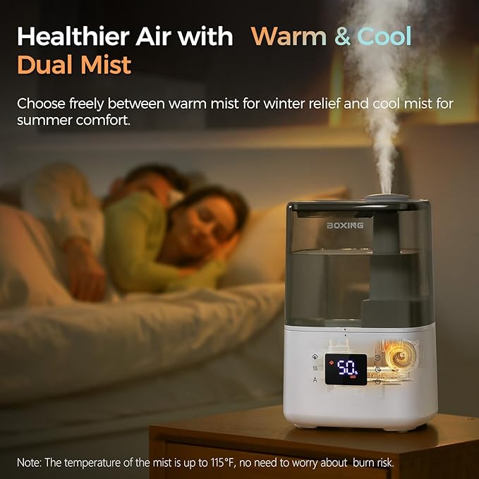BOXING 6L Warm and Cool Mist Humidifiers - Image 2