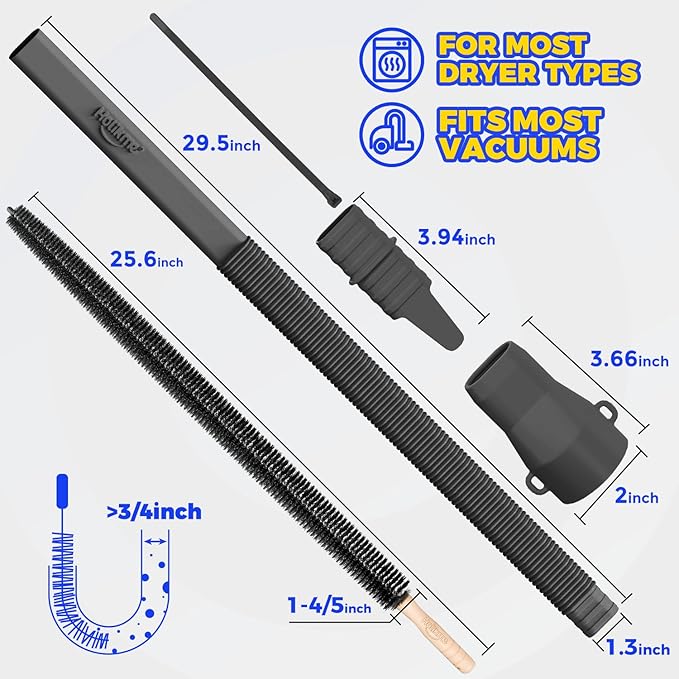 Holikme Dryer Vent Cleaner Kit 2 Pieces - Image 6