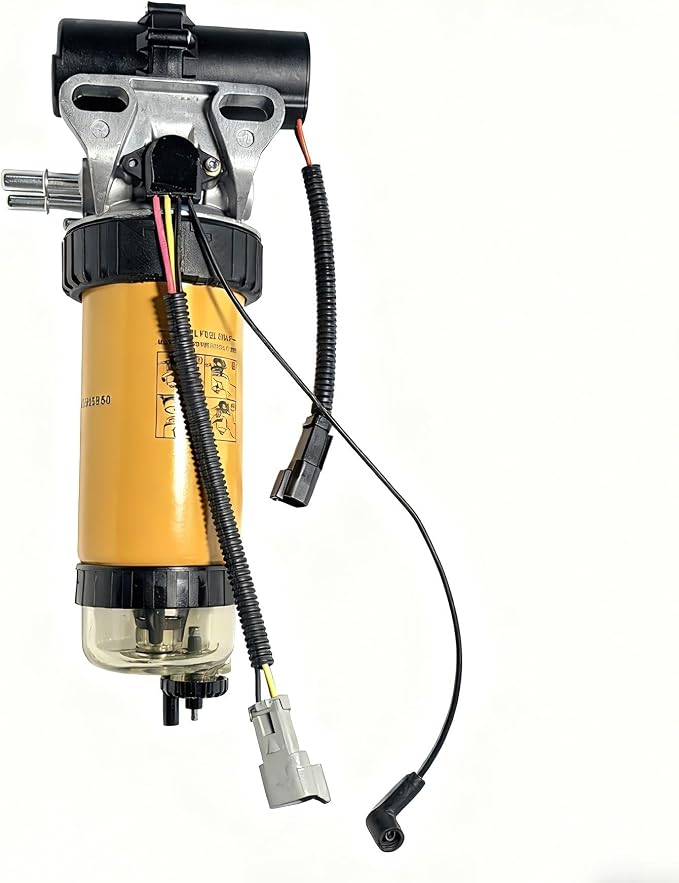 12V Fuel Lift Pump & Fuel Filter Assembly 333/C3351 320/A7046 320/A7087 by Unknown