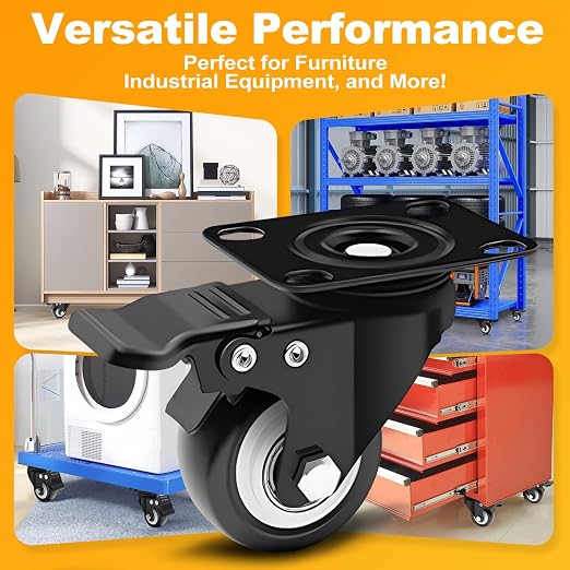 2 Inch Heavy Duty Casters 4 Sets of - Image 7