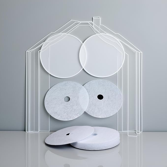 4 Pcs White Cloth Dryer Exhaust Filter, - Image 6