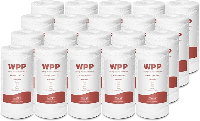 SimPure 10" x 4.5" String Wound Sediment Water Filter Cartridge by SimPure_Water