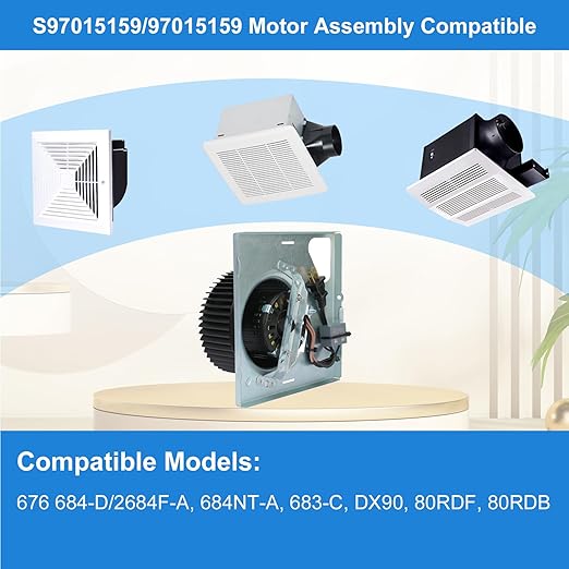Upgrade Your Bathroom Fan with The 97015159 S97015159 Motor Assembly Replacement - Image 3