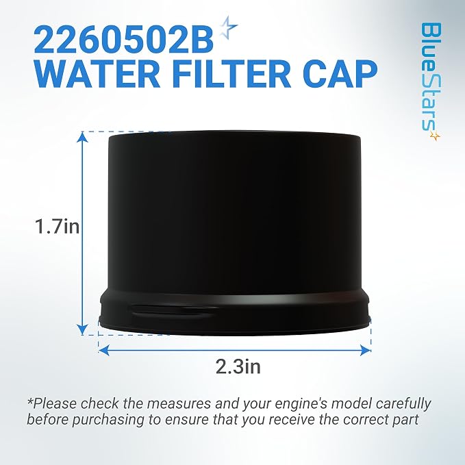 BlueStars 2260518B 2260502B Refrigerator Water Filter Cap Replacement – - Image 2