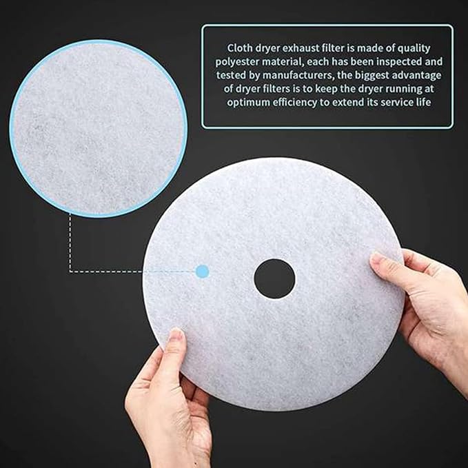 REDYY 40 Pieces Cloth Portable Dryer Exhaust Filters Set Universal Dryer Lint - Image 7