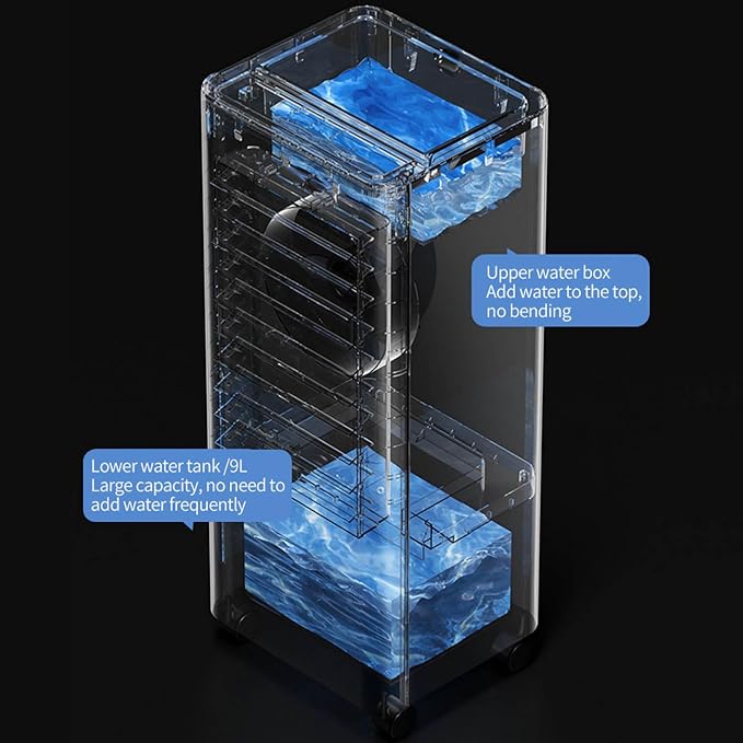 Portable Air Conditioners 9L Evaporative Air Cooler LED Display Windowless - Image 6