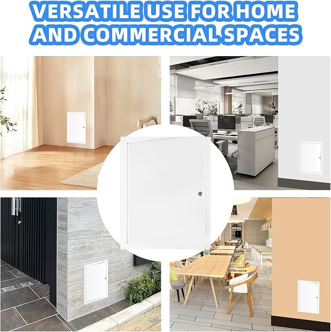 12" x 16" Metal Access Panel, 1MM Thickened Access Panel for Drywall, Aluminum Access Panel for Walls and Ceilings, Rust-Resistant and Easy-to-Install Drywall Access Panel
