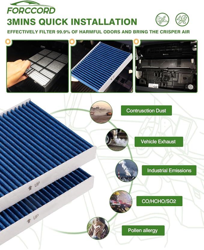 Cabin & Engine Air Filter Fit for Chrysler Pacifica 2017-2026 V6 3.6L Flex/Gas - Image 7