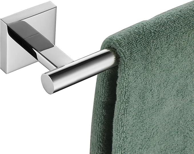 KOKOSIRI Bath Towel Bar Bathroom Towel Holder for Toilet Kitchen 24 Inch Necklace Holder Chrome Stainless Steel B4005CH-L24