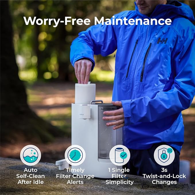 Bluevua RO100ROPOT-Travel Reverse Osmosis System Countertop Water Filter - Image 6