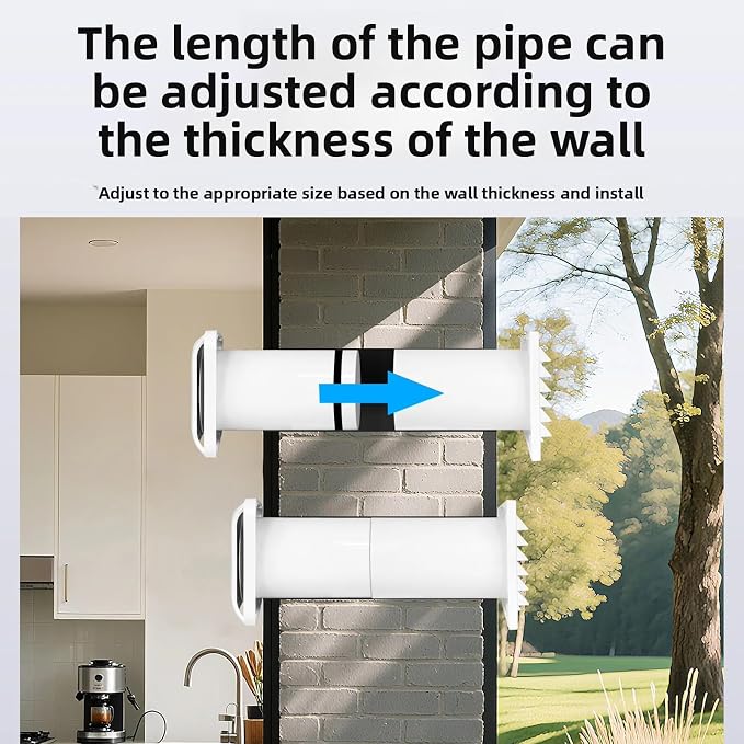 Passive Air Vent, Telescopic ABS Louvered Vent Cover - Image 6