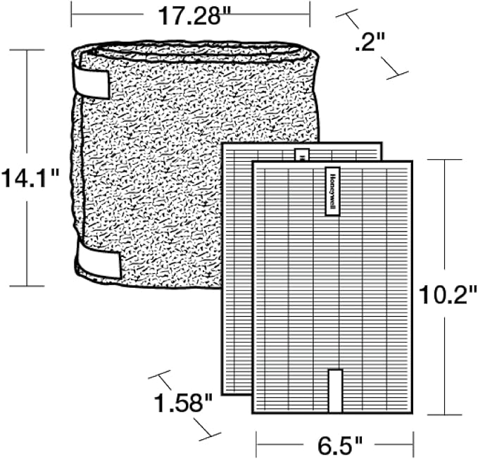 Honeywell HEPA Air Purifier Filter Value Kit, Includes 2 R HEPA Filters and 1 A - Image 8