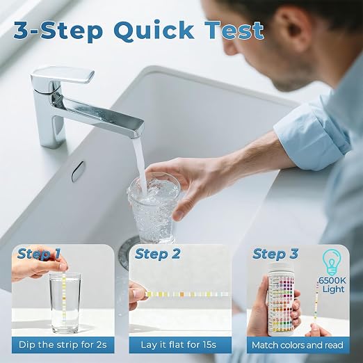 TESPERT Drinking Water Test Strips 125ct 16 in 1 – 30s Quick Screening - Image 4