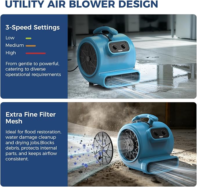 ALORAIR 2000 CFM Air Mover Blower Fan - Image 4