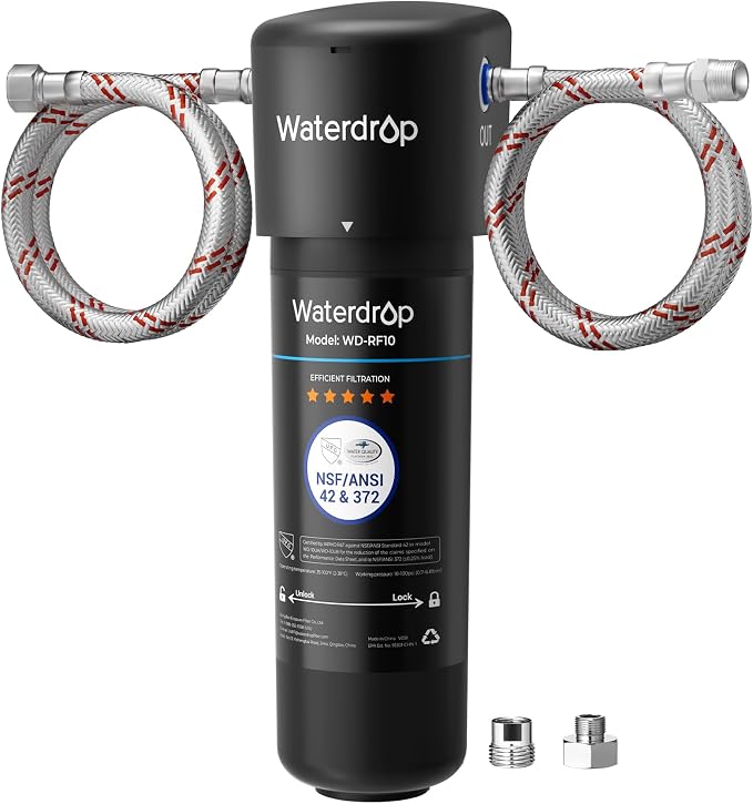 Waterdrop 10UA Under Sink Water Filter System, Bad Taste & Odor, Under Counter by Waterdrop