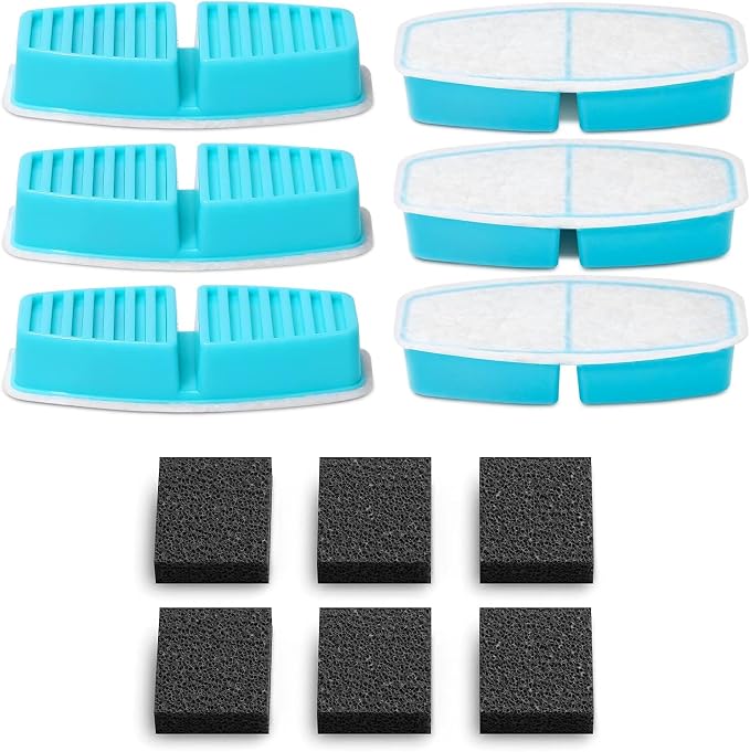 Official POOEKEN 12 Packs for B3 Battery Cat Water Fountain, Cat Fountain by POOEKEN
