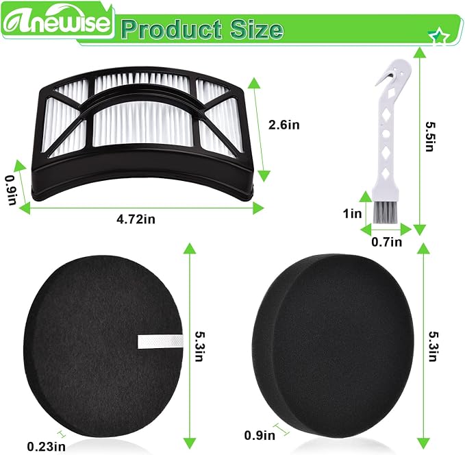 Filter Replacement for Bissell CleanView 2486, PowerClean 2494 Vacuum, Compare - Image 3