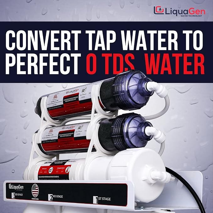 LiquaGen - 6 Stage Reverse Osmosis + Deionization Water Filter System - Image 3