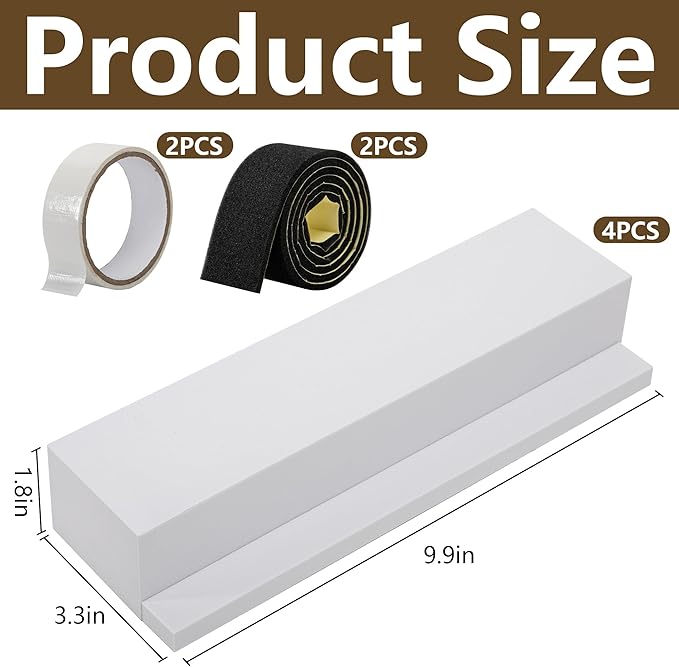 moonoom 4 Pack Air Conditioner Foam Block, Window AC Side Foam Block Kit - Image 2