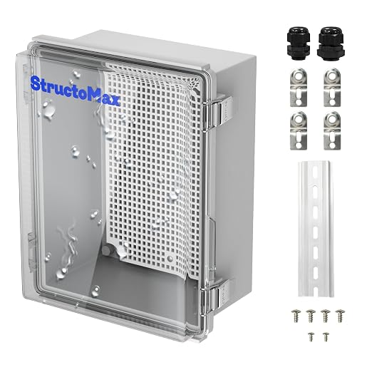 Outdoor Electrical Junction Box | IP67 Waterproof | Resistant ABS Material by StructoMax