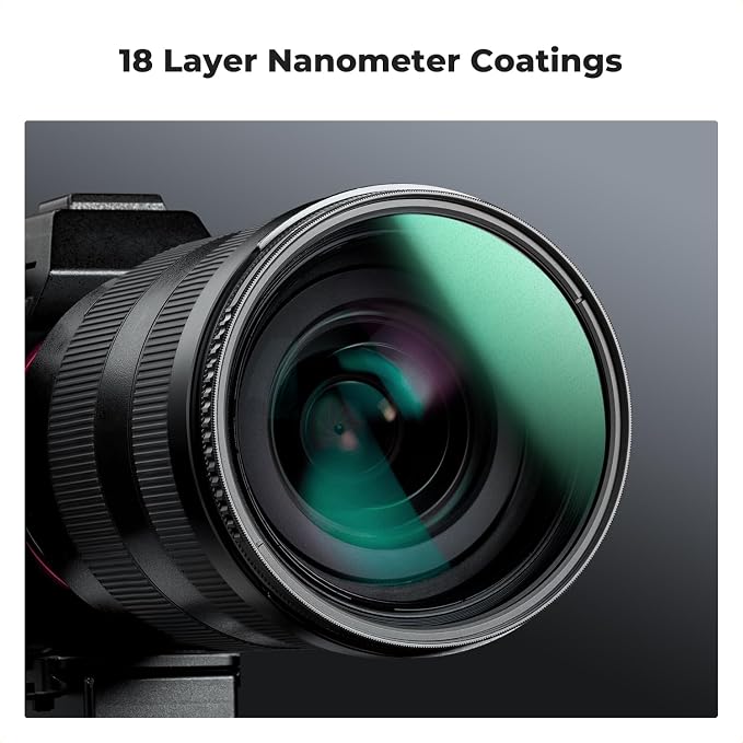 K&F CONCEPT 40.5mm Black Diffusion 1/4 Filter + Lens Cap, Mist Cinematic Effect - Image 5