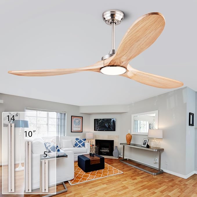 QUTWOB 60" Wood Ceiling Fans by QUTWOB