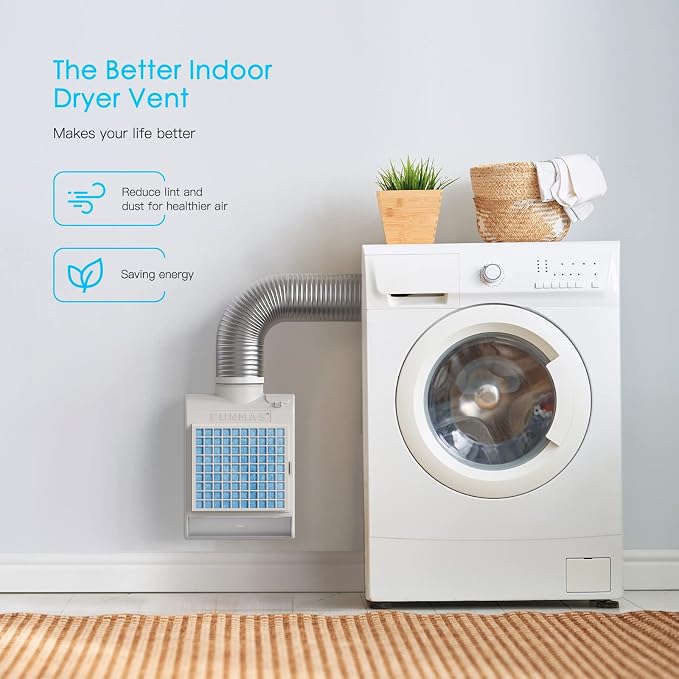 3-in-1 Indoor Dryer Vent, Stainless Steel Screen Filter, Polyester Filter and - Image 8