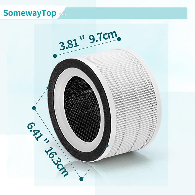 2-Pack Fillo Air Purifier Filter Replacement Compatible - Image 2