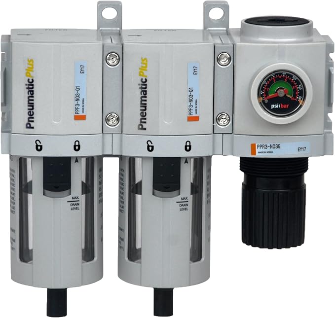 PneumaticPlus PPC3C-N03G 3-Stage Compressed Air Dryer System – 3/8" NPT - Image 2