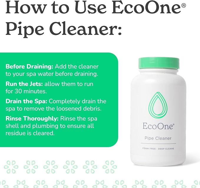 Pipe Cleaner by EcoOne | All-Natural Spa & Hot Tub Pipe and Jet Cleaner | Hot - Image 3