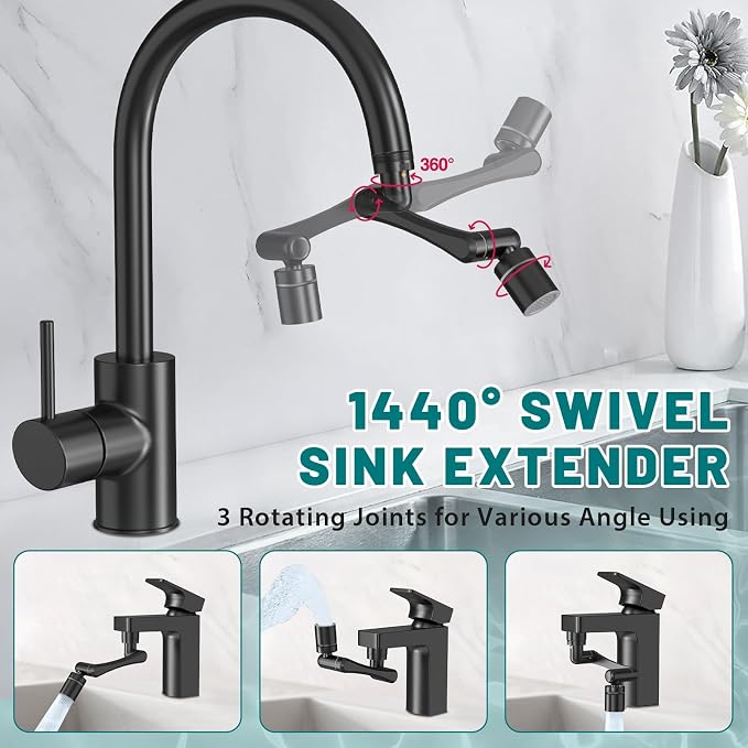 CECEFIN 1440° Rotating-Faucet-Extender Sink Aerator - Image 5