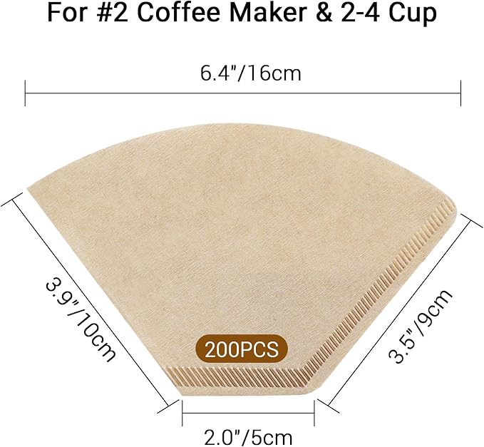 Segarty Coffee Filters Cone, Disposable Pour Over Coffee Filter, 02 Size Coffee - Image 2