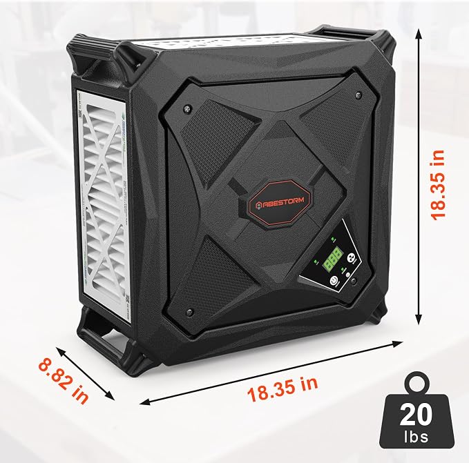 Abestorm 270 Degree Intake Air Filtration System, Built-in Ionizer, 780 CFM - Image 6